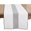 Black and White Striped Table Runner