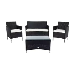 Black Box Wicker 4-pc. Outdoor Living Set