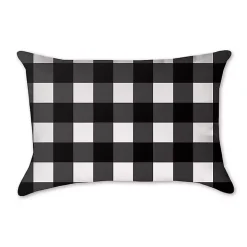 Black Buffalo Check Accent Pillow
