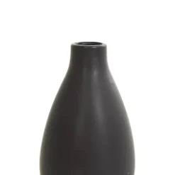 Black Ceramic Contemporary Vases, Set of 3