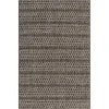 Black Eyelet Pattern Outdoor Area Rug, 5x7