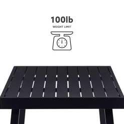 Black Holland Outdoor Coffee Table
