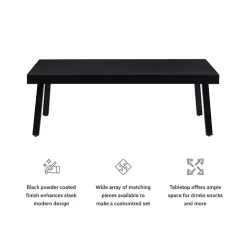 Black Holland Outdoor Coffee Table
