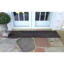 Black Intertwine Indoor/Outdoor Runner