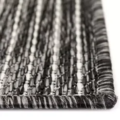 Black Intertwine Indoor/Outdoor Runner