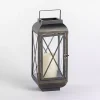 Black Metal and Glass Thomas Lantern, 14 in.