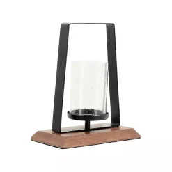 Black Metal and Wood Hurricane