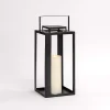 Black Metal Harlow Lantern, 18 in.