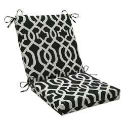 Black New Geometric Outdoor Chair Cushion