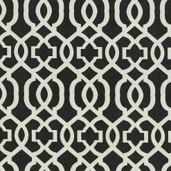 Black New Geometric Outdoor Chair Cushion