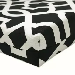 Black New Geometric Outdoor Chair Cushion