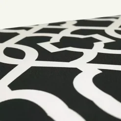 Black New Geometric 2-pc. Wicker Chair Cushion Set