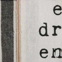 Black Plaid Eat Drink Enjoy 4-pc. Dish Towel Set