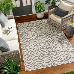 Black Ravello Outdoor Rug, 5x7