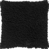 Black Shag Pillow