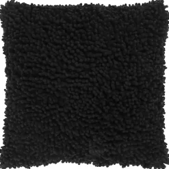 Black Shag Pillow