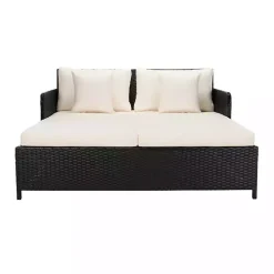 Black Wicker Outdoor Daybed