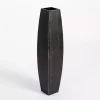 Black Wood Oblong Floor Vase, 37 in.