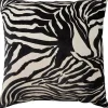 Black Zebra Jacquard Pillow