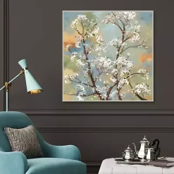 Blooming Branches Framed Canvas Art Print
