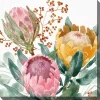 Blooming Protea Floral Outdoor Canvas Art Print