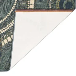 Blue & Green Circles Indoor/Outdoor Rug, 3x4