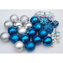 Blue & Silver Mix 50-pc. Christmas Ornament Set