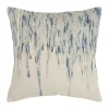 Blue Abstract Dripping Pillow