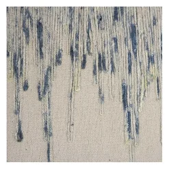 Blue Abstract Dripping Pillow