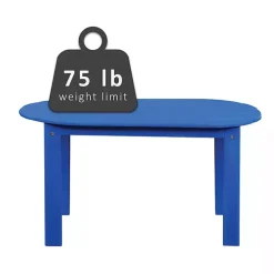 Blue Acacia Wood Outdoor Adirondack Table