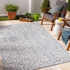 Blue Amur Outdoor Rug, 6x9