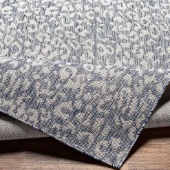 Blue Amur Outdoor Rug, 6x9