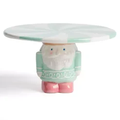 Blue and Pink Nutcracker Cake Stand