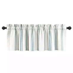 Blue and White Farmhouse Stripe Valance