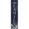 Blue and White Floral Personalized Porch Board