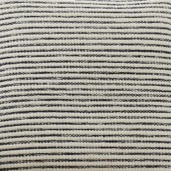 Blue and White Woven Stripes Pillow