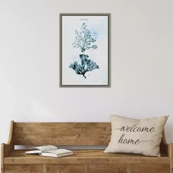 Blue Bay Coral Framed Canvas Art Print