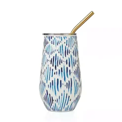 Blue Bay Ikat Insulated Wine Tumbler