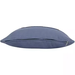 Blue Buttoned Throw Pillow