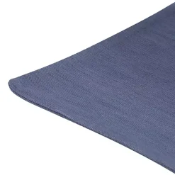 Blue Buttoned Throw Pillow