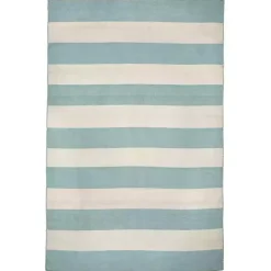 Blue Cabana Stripe Indoor/Outdoor Area Rug, 3x5