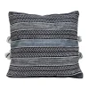 Blue Chevron Woven Outdoor Pillow
