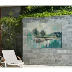 Blue Day Outdoor Canvas Art Print