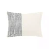 Blue Dotted Colorblock Throw Pillow