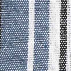 Blue Farmhouse Stripe Throw