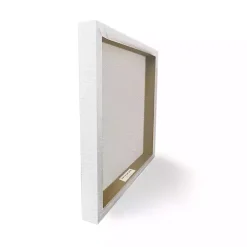 Blue Floral Menorah Canvas Art Print