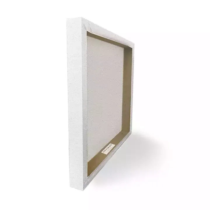 Blue Floral Menorah Canvas Art Print