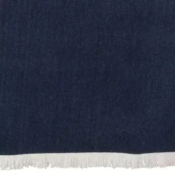 Blue Fringe Border Table Runner, 72 in.