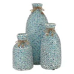 Blue Glass Mosaic Vase