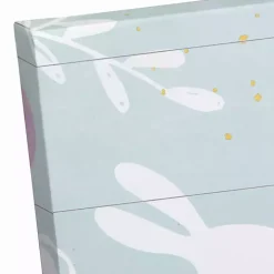 Blue Hoppy Easter Canvas Wall Plaque